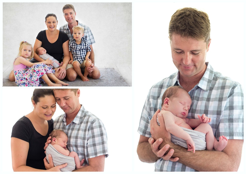 Newborn and family - Newborn session includes the whole family.